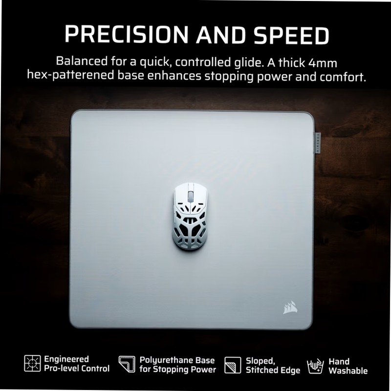 Mouse pad MM PRO Control Large Grigio