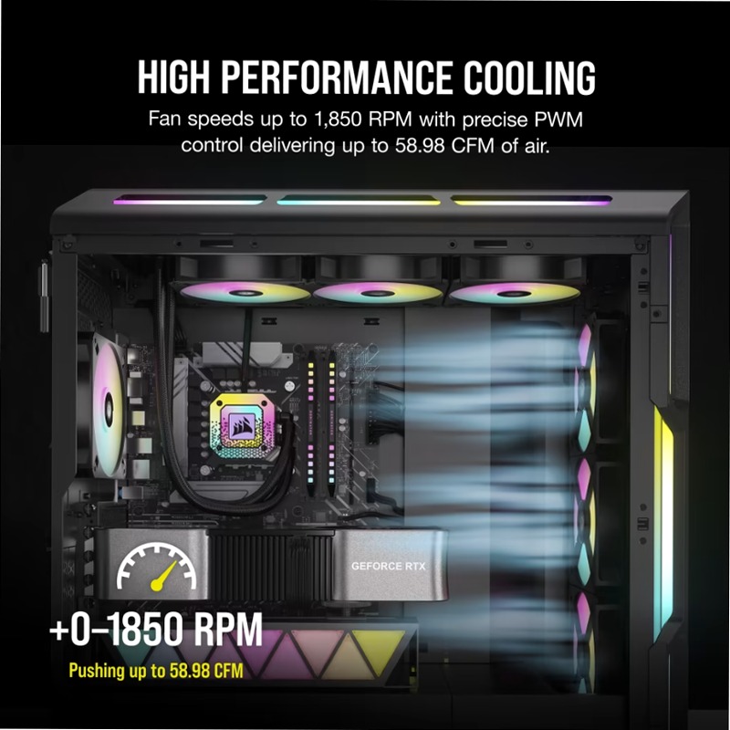 Ventola PWM iCUE AR120 Digital RGB da 120 mm 120mm