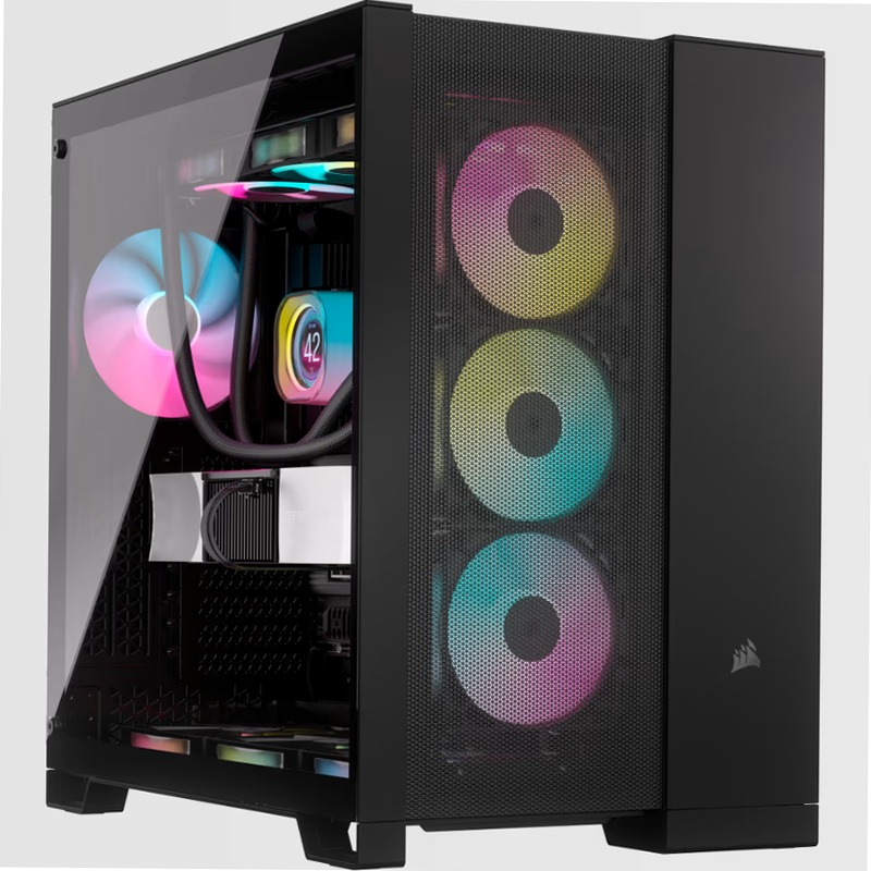 Case PC Mid-Tower a Doppia Camera 6500D AIRFLOW - Nero