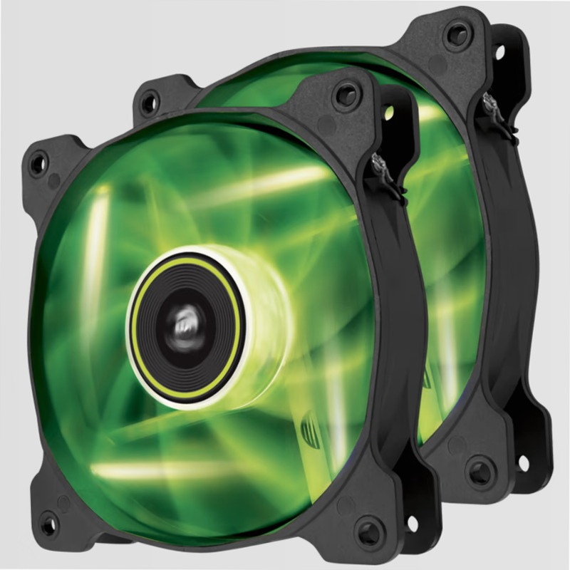 Air Series™ SP120 LED Green High Static Pressure Fan Twin Pack