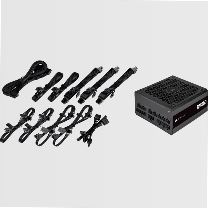 Alimentatore ATX RM Series interamente modulare RM850 da 850 Watt 80 Plus Gold