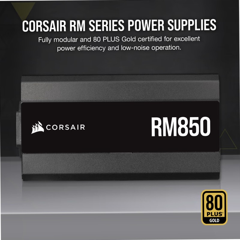Alimentatore ATX RM Series interamente modulare RM850 da 850 Watt 80 Plus Gold
