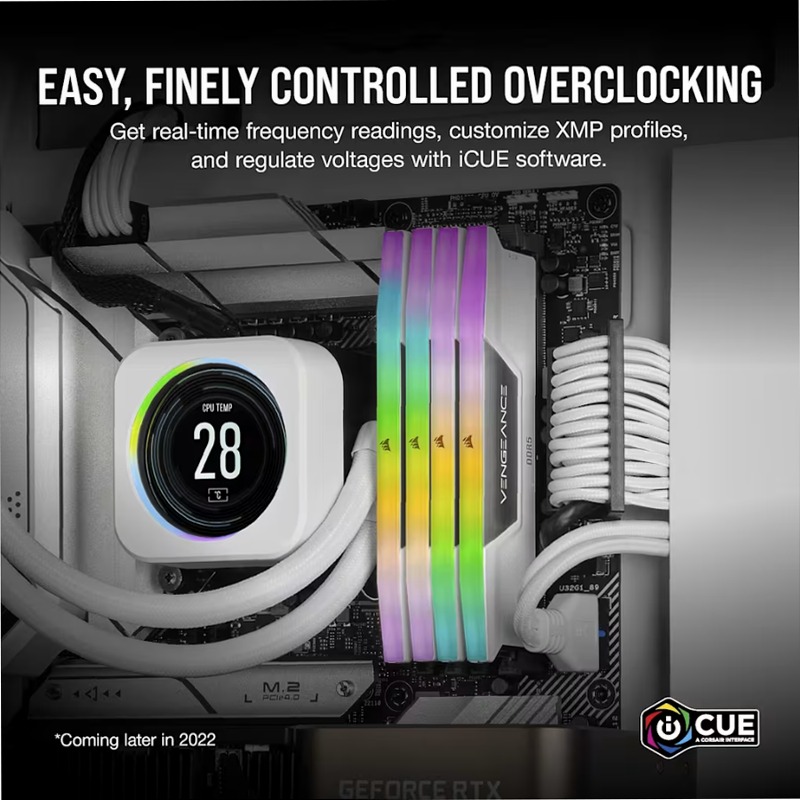 VENGEANCE® RGB 32GB (2x16GB) DDR5 DRAM Up To 6000MT/s CL30