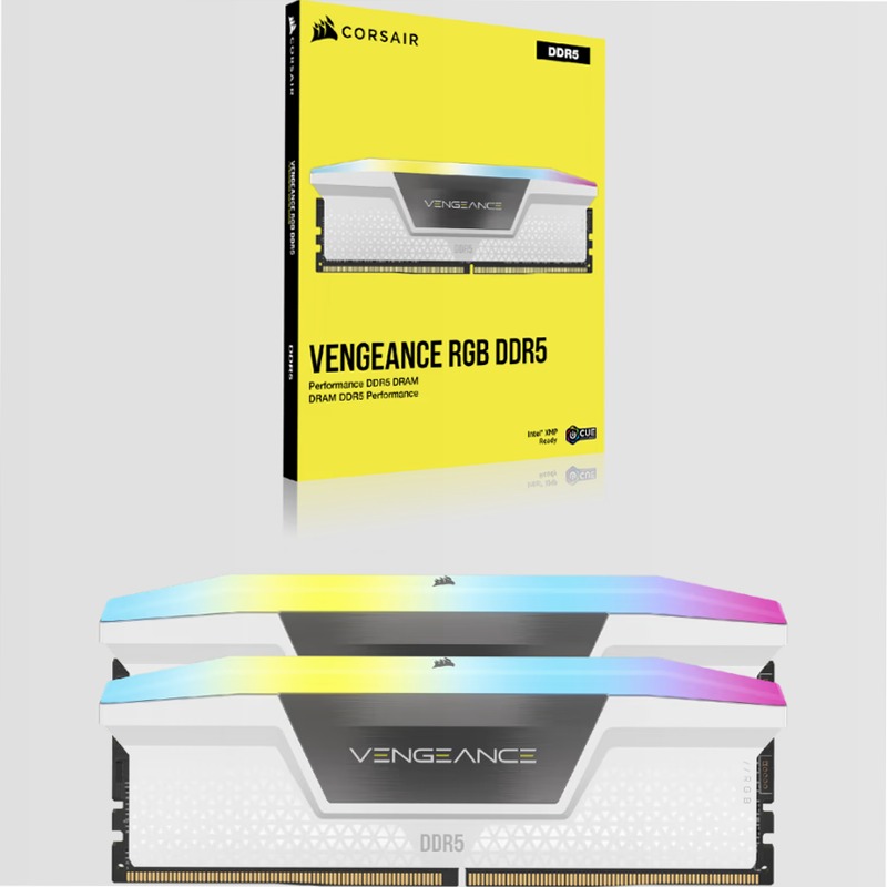 VENGEANCE® RGB 32GB (2x16GB) DDR5 DRAM Up To 6000MT/s CL30