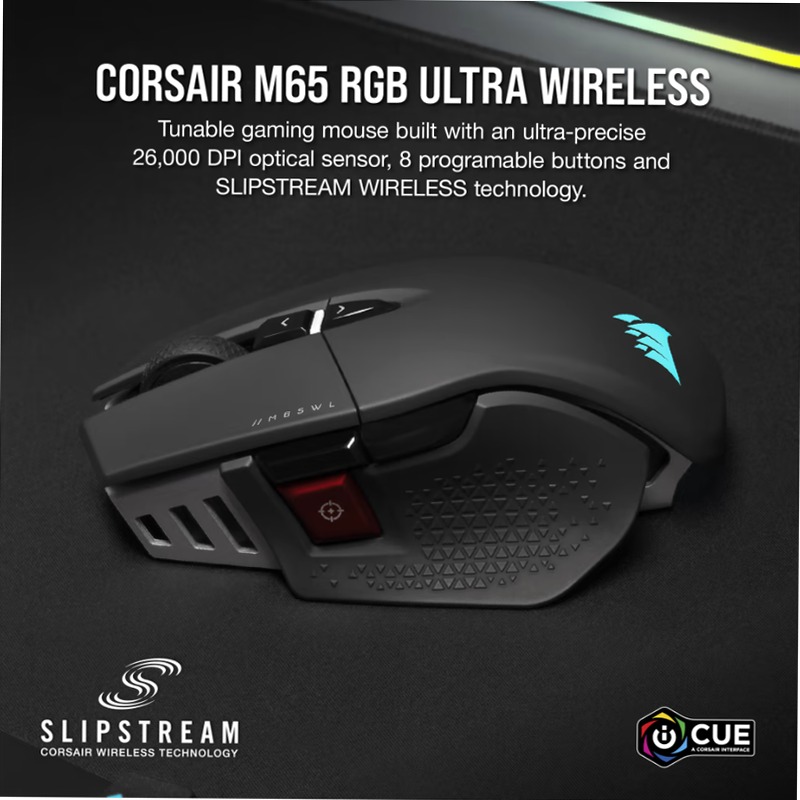 M65 RGB ULTRA WIRELESS - Mouse Gaming FPS Regolabile