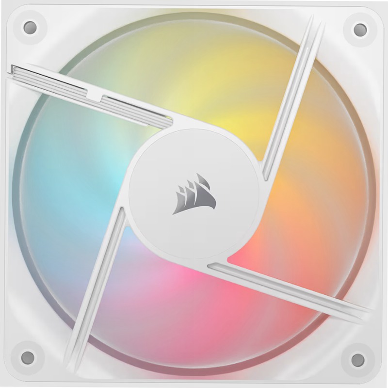Confezione da tre ventole PWM RS120-R ARGB - Bianco 120mm LED