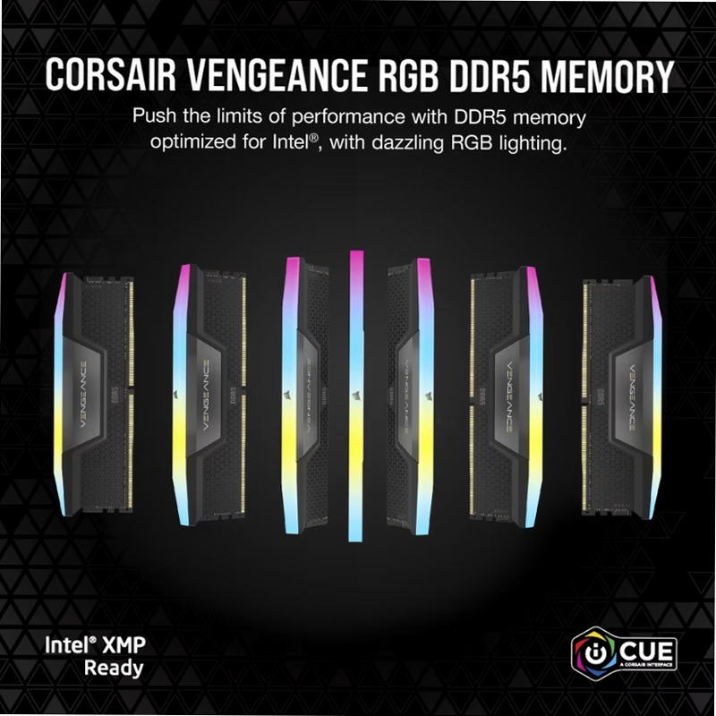 VENGEANCE® RGB 96GB (2x48GB) DDR5 DRAM Up To 6000MT/s CL36 2 6000mhz