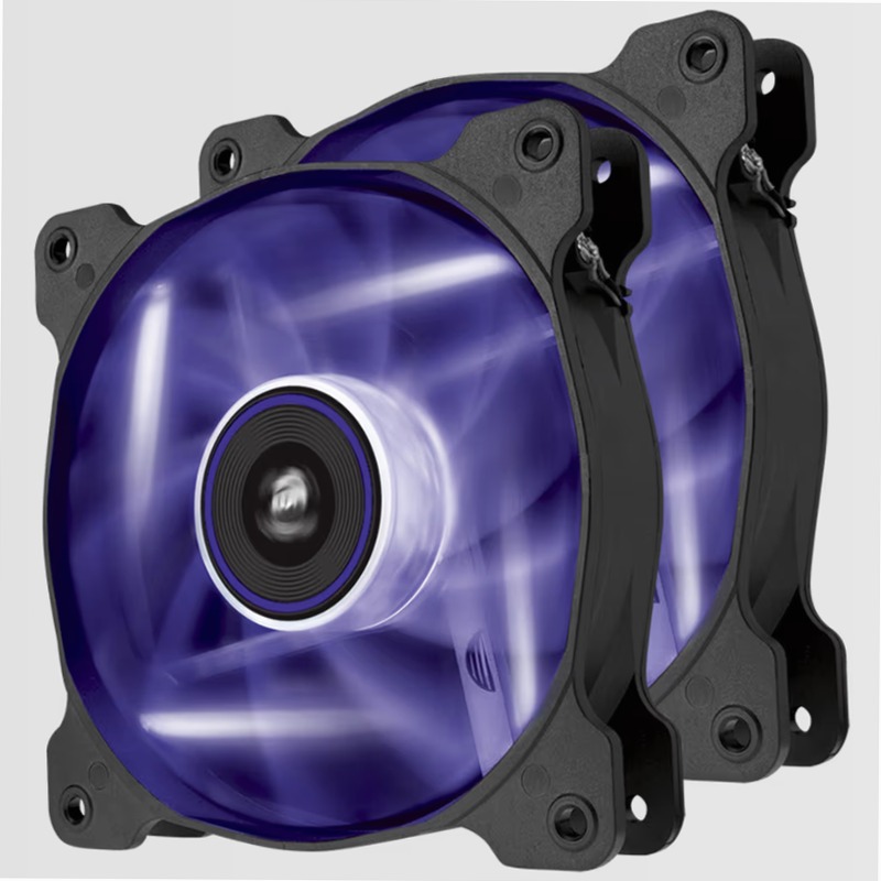 Air Series™ SP120 LED Purple High Static Pressure 120mm Fan Twin Pack
