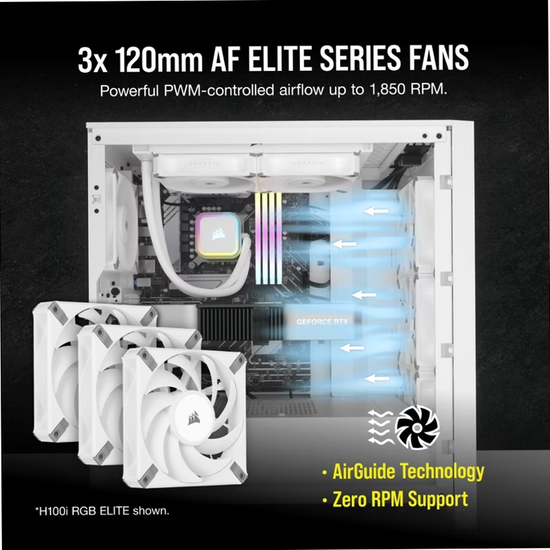 Dissipatore a liquido iCUE H150i RGB ELITE - Bianco