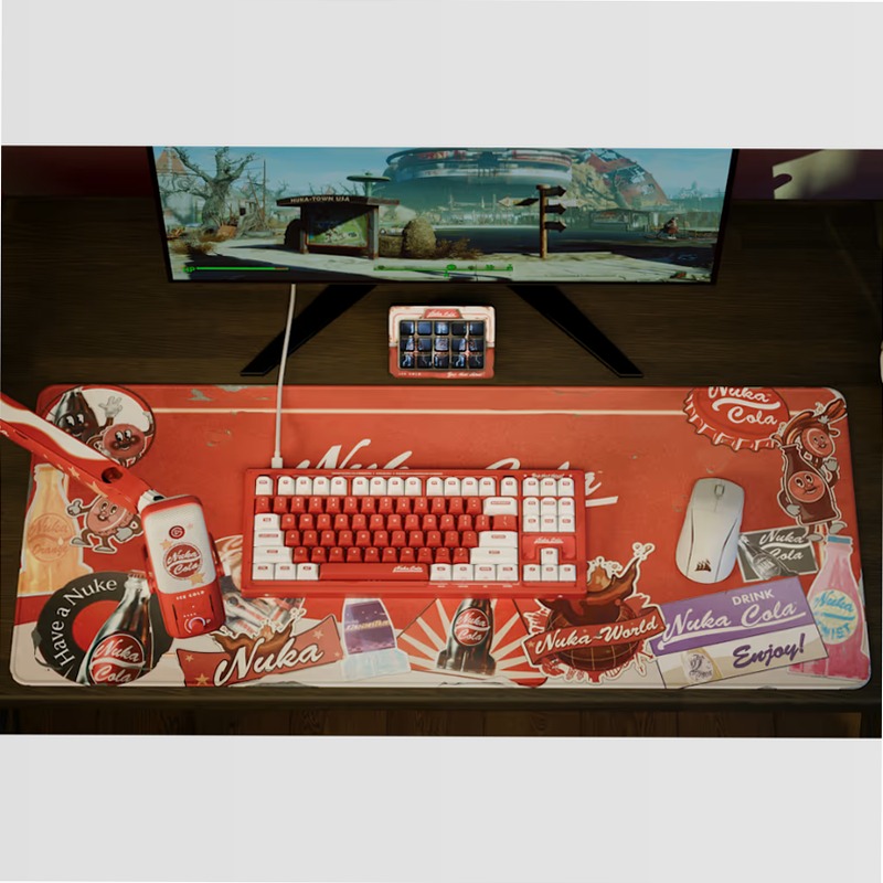 HS80 RGB Nuka-Cola™ - Connessione Wireless e Microfono di Alta Qualità Bianco