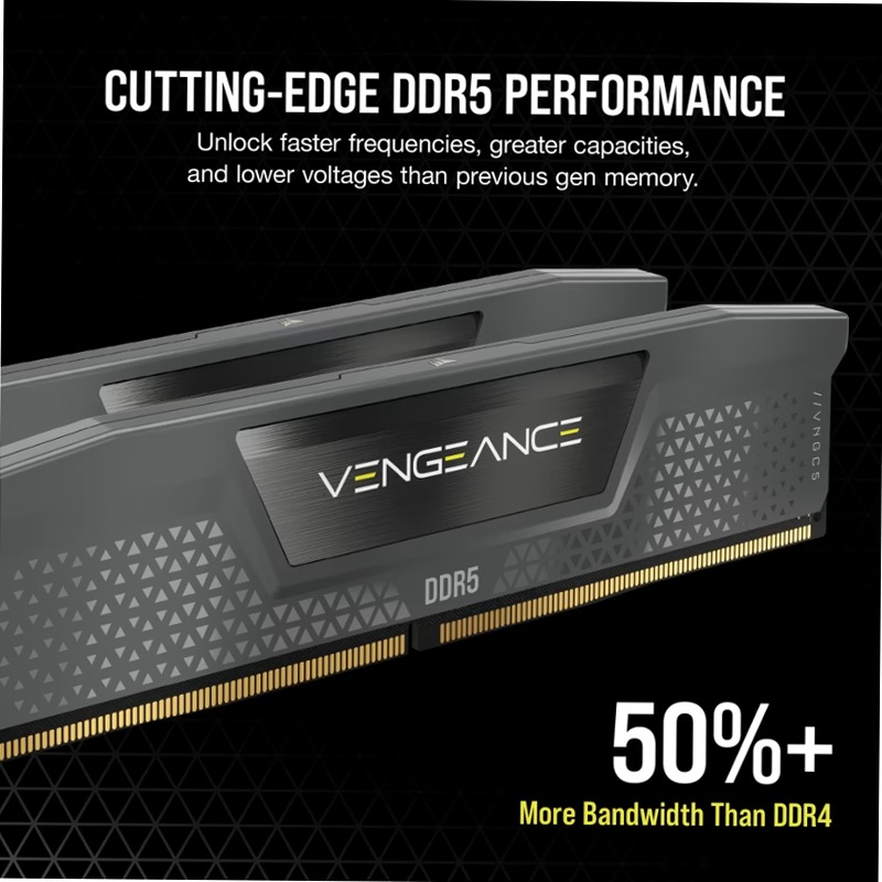 Kit di memoria DRAM DDR5 VENGEANCE 32 GB (2x16 GB) 6000 MT/s CL40 AMD EXPO e Intel XMP