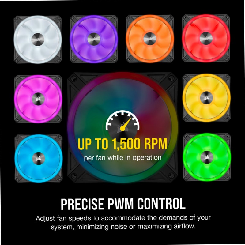 Ventola PWM iCUE QL120 RGB da 120 mm 120mm