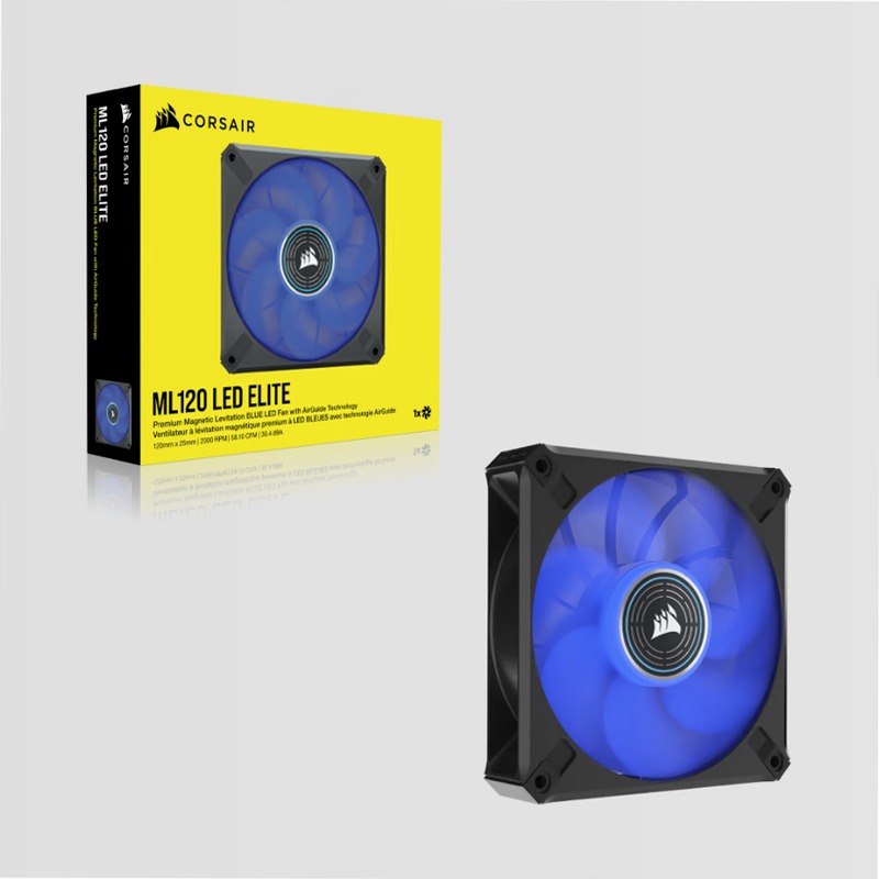 Ventola PWM a levitazione magnetica ML120 LED ELITE Blue Premium da 120 mm 120mm