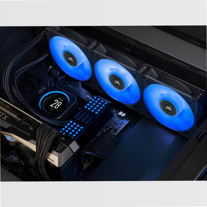 Ventola PWM a levitazione magnetica ML120 LED ELITE Blue Premium da 120 mm 120mm