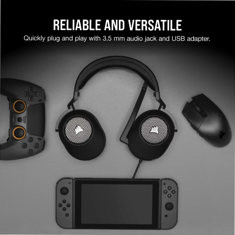Cuffia Gaming HS65 SURROUND - Carbonio