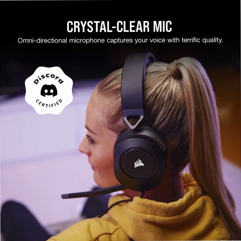 Cuffia Gaming HS65 SURROUND - Carbonio