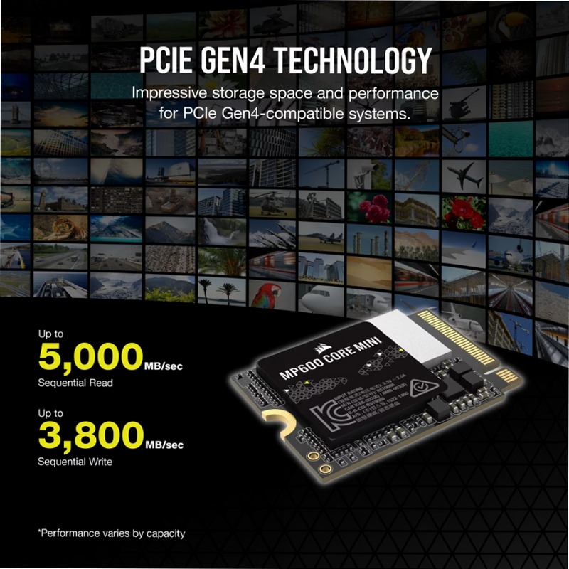 Unità SSD MP600 CORE MINI M.2 NVMe PCIe 4.0 x4 da 1 TB