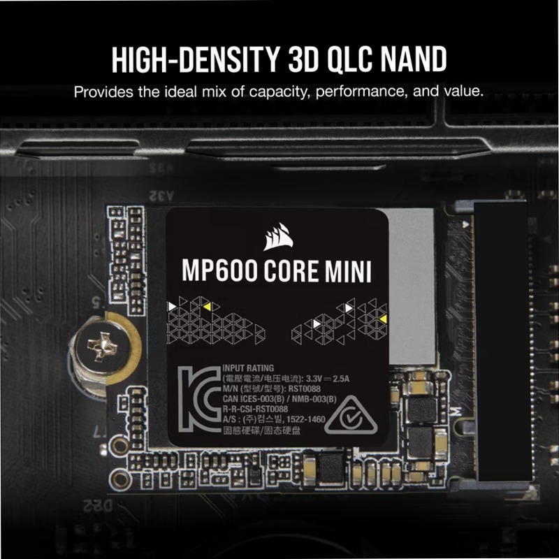 Unità SSD MP600 CORE MINI M.2 NVMe PCIe 4.0 x4 da 1 TB