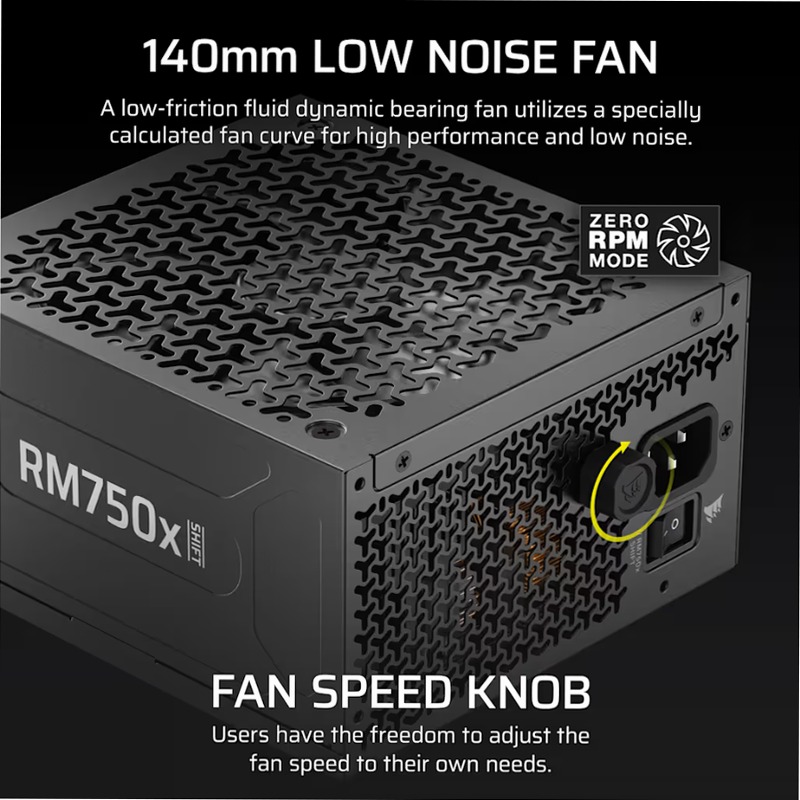 Alimentatore ATX interamente modulare RM750x SHIFT (UE)