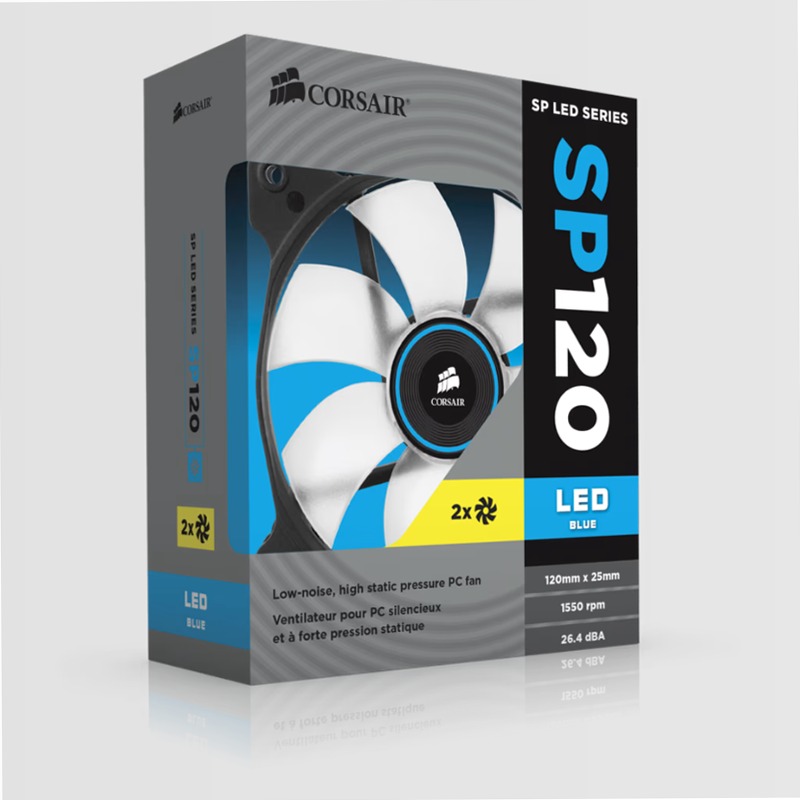 Air Series™ SP120 LED Blue High Static Pressure 120mm Fan