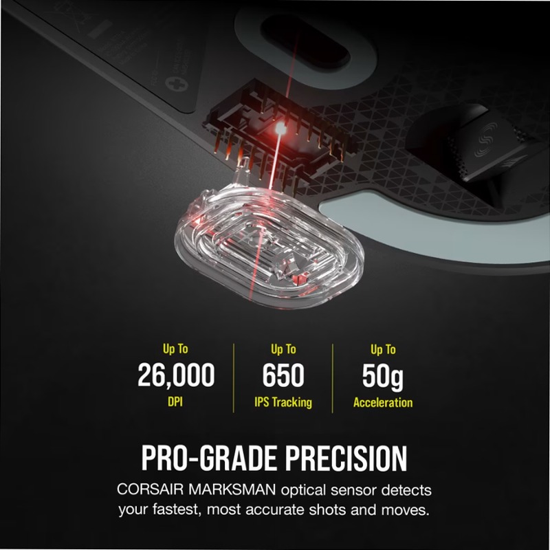 Mouse gaming ultraleggero M75 AIR WIRELESS – Nero