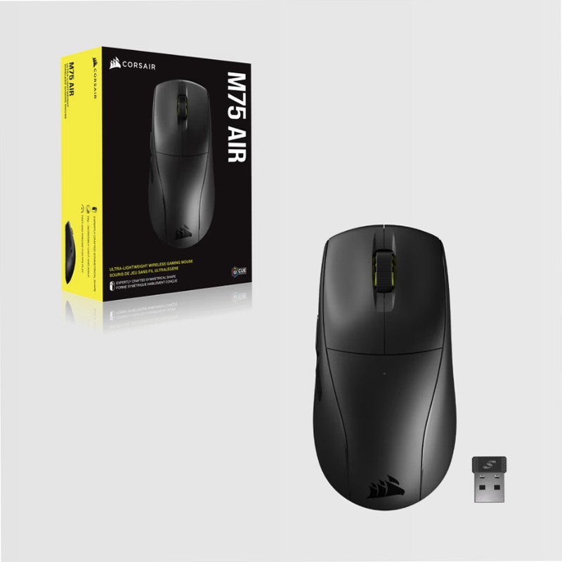 Mouse gaming ultraleggero M75 AIR WIRELESS – Nero