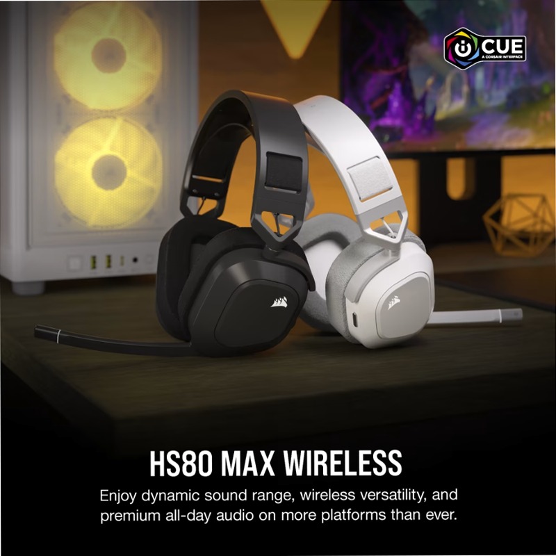 Cuffia Gaming HS80 MAX - Bianco