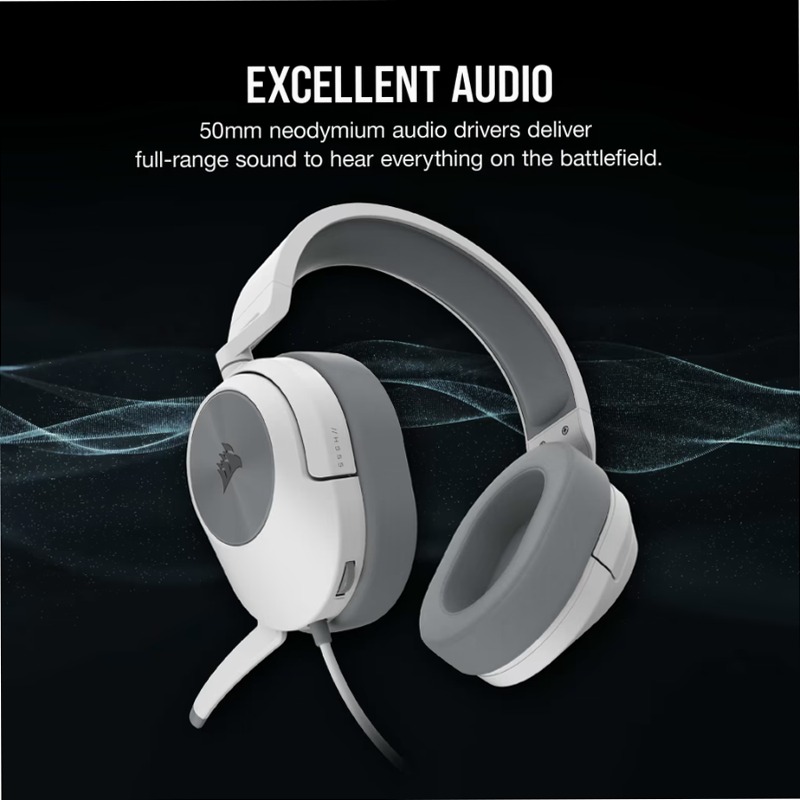 Cuffia Gaming HS55 STEREO - Bianco