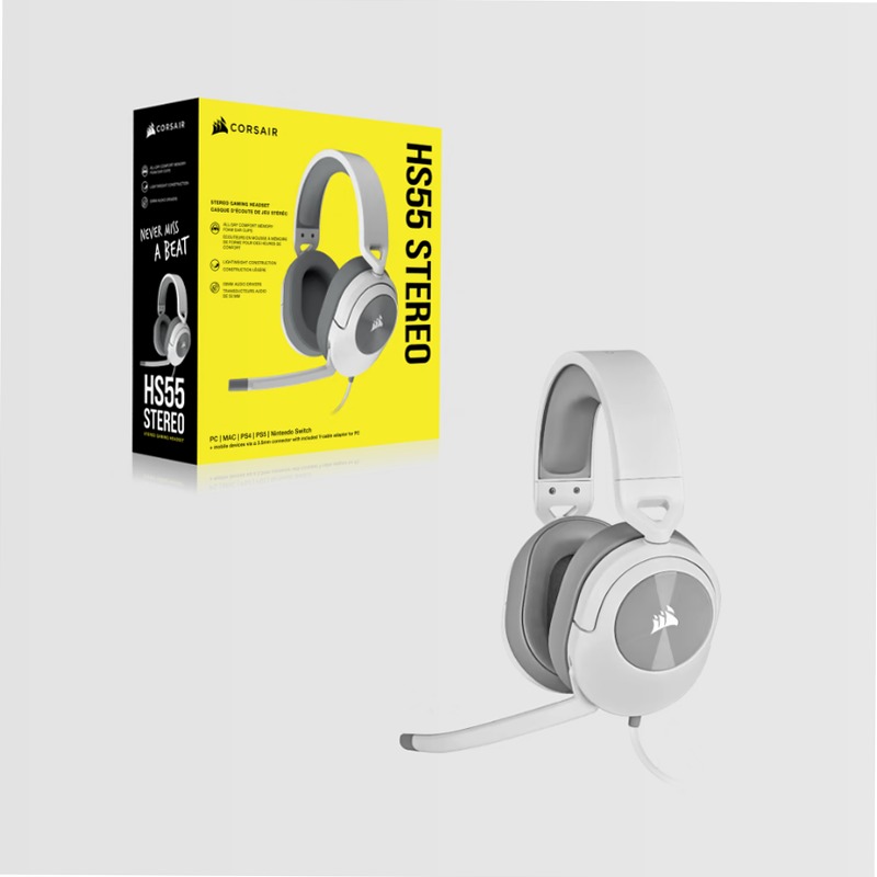 Cuffia Gaming HS55 STEREO - Bianco