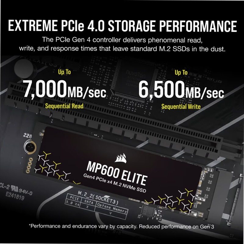 SSD M.2 NVMe 1.4 PCIe Gen4 x4 MP600 ELITE da 2 TB