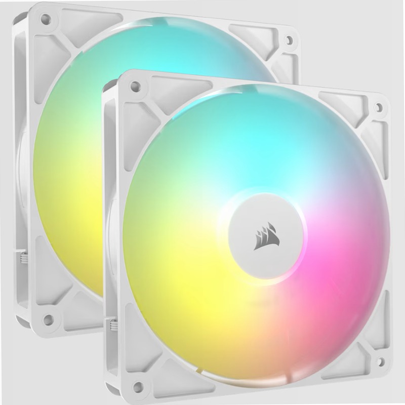 Ventole RS140 ARGB PWM da 140 mm - Confezione da due - Bianco 140mm