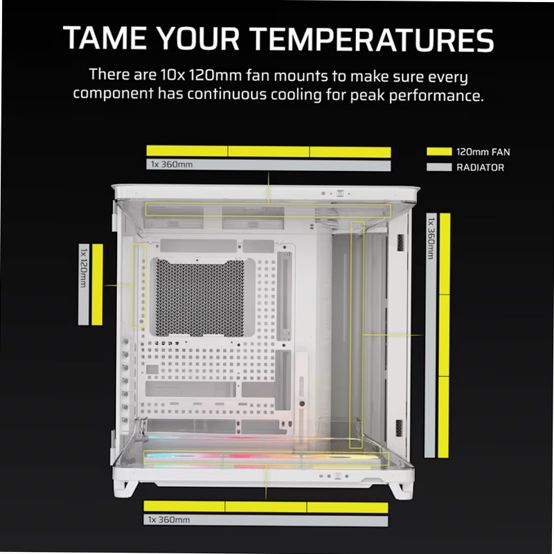 Case PC Mid-Tower AIR 5400 LX-R RGB 3