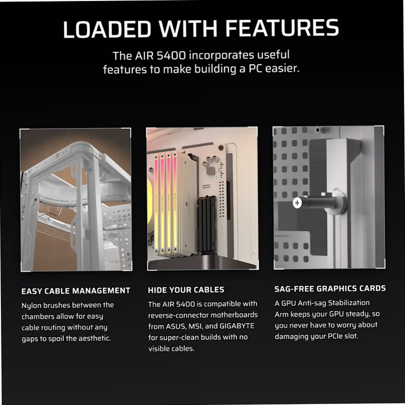 Case PC Mid-Tower AIR 5400 LX-R RGB 3