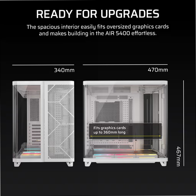 Case PC Mid-Tower AIR 5400 LX-R RGB 3