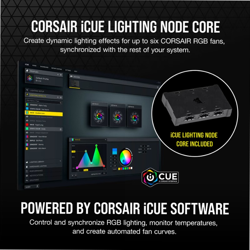 Ventole PWM iCUE SP140 RGB ELITE Performance 140mm 2