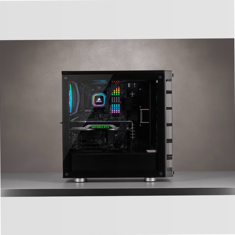Smart case mid-tower ATX iCUE 465X RGB — nero
