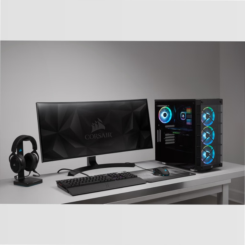 Smart case mid-tower ATX iCUE 465X RGB — nero
