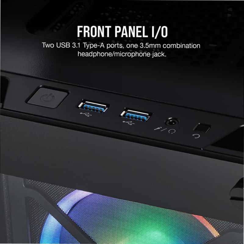 Smart case mid-tower ATX iCUE 465X RGB — nero