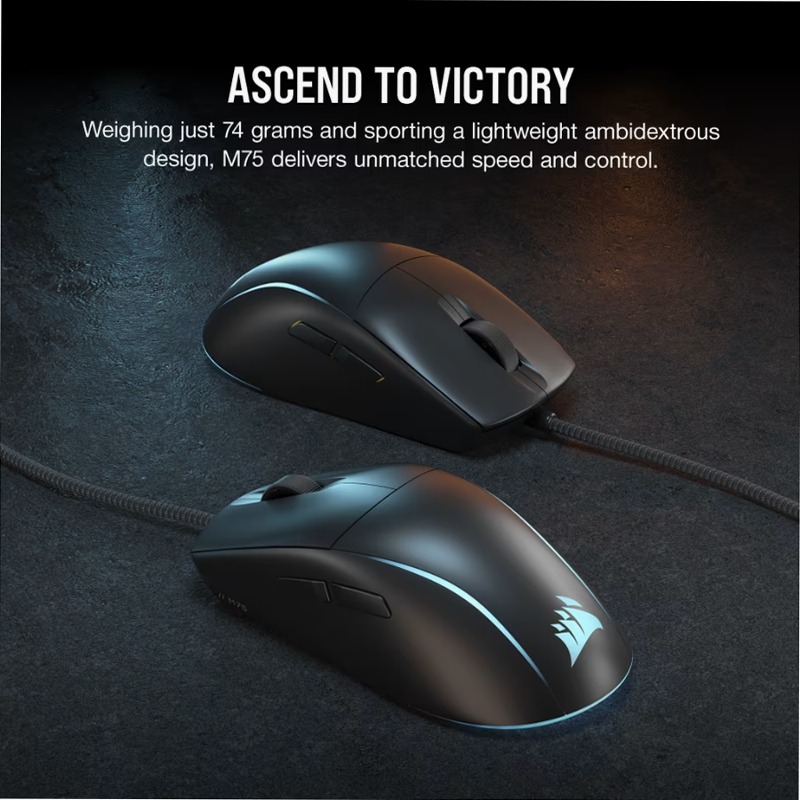 Mouse gaming M75 - Vincere in Stile RGB