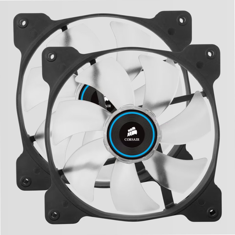 Air Series™ SP140 LED Blue High Static Pressure Fan Twin Pack 140mm