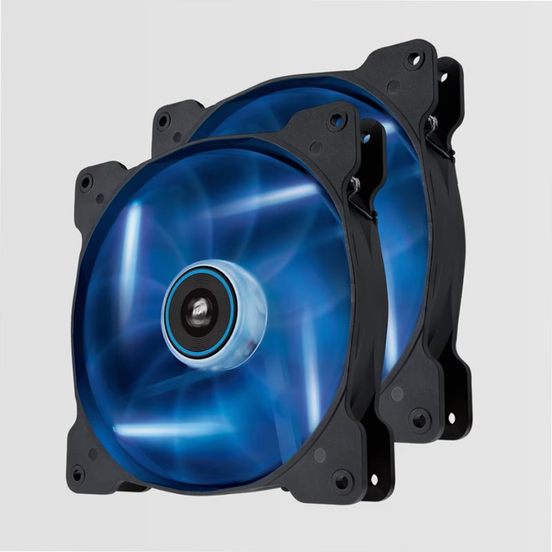 Air Series™ SP140 LED Blue High Static Pressure Fan Twin Pack 140mm
