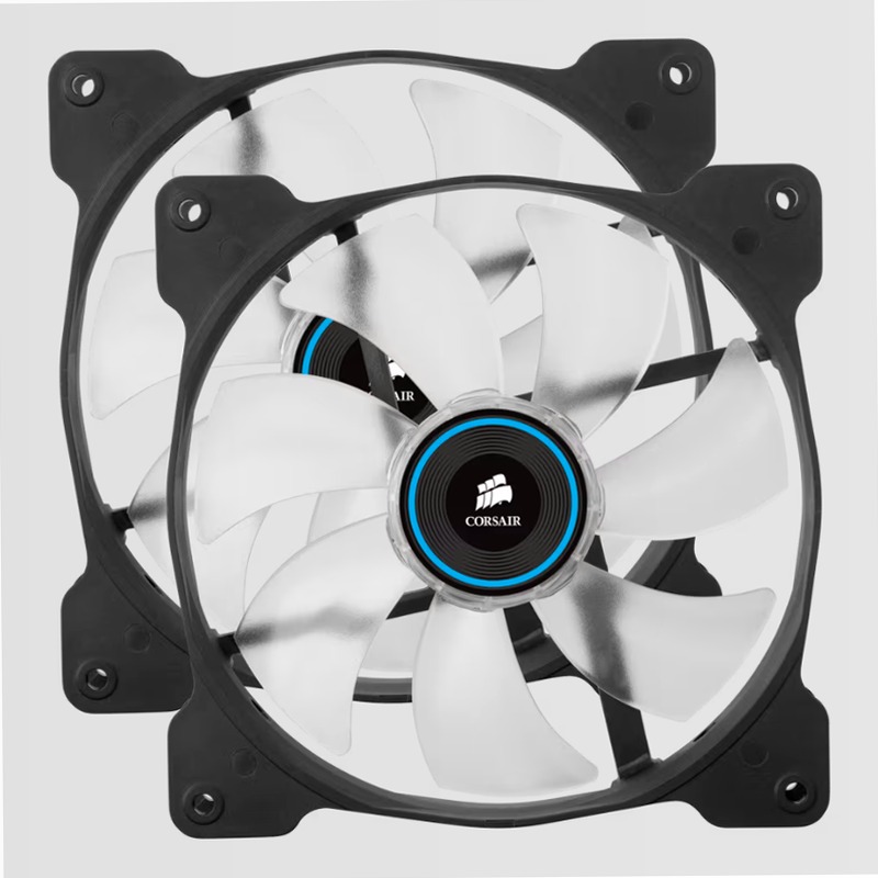 Air Series™ SP140 LED Blue High Static Pressure Fan Twin Pack 140mm