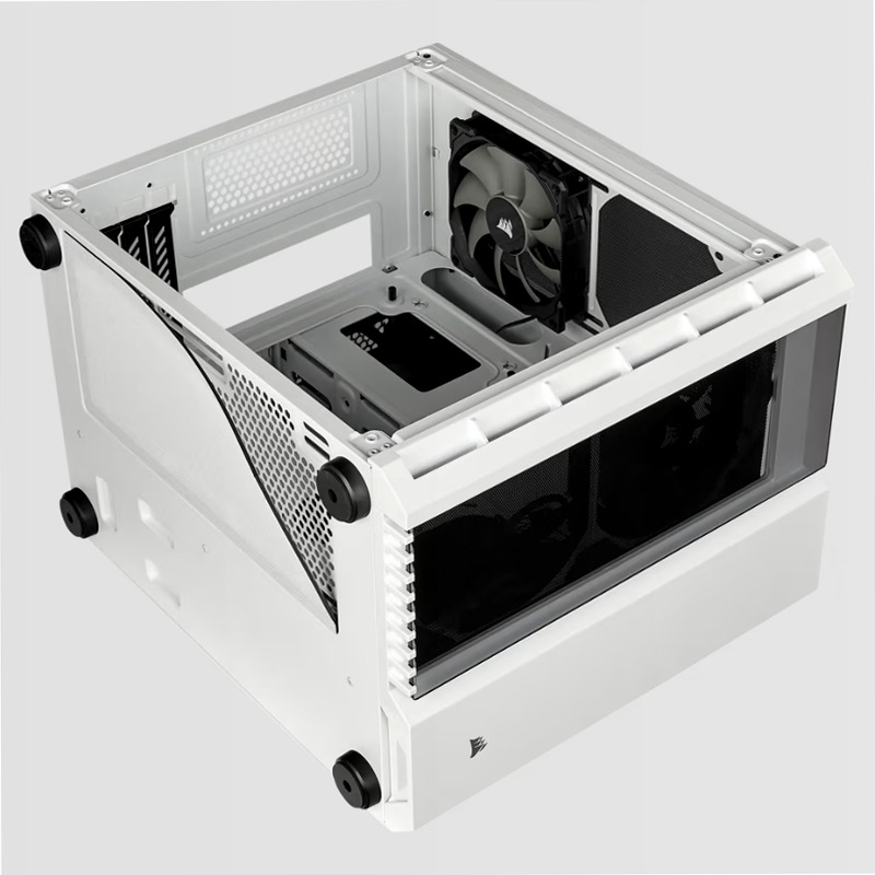 Case Micro ATX Crystal Series 280X in vetro temprato - Bianco