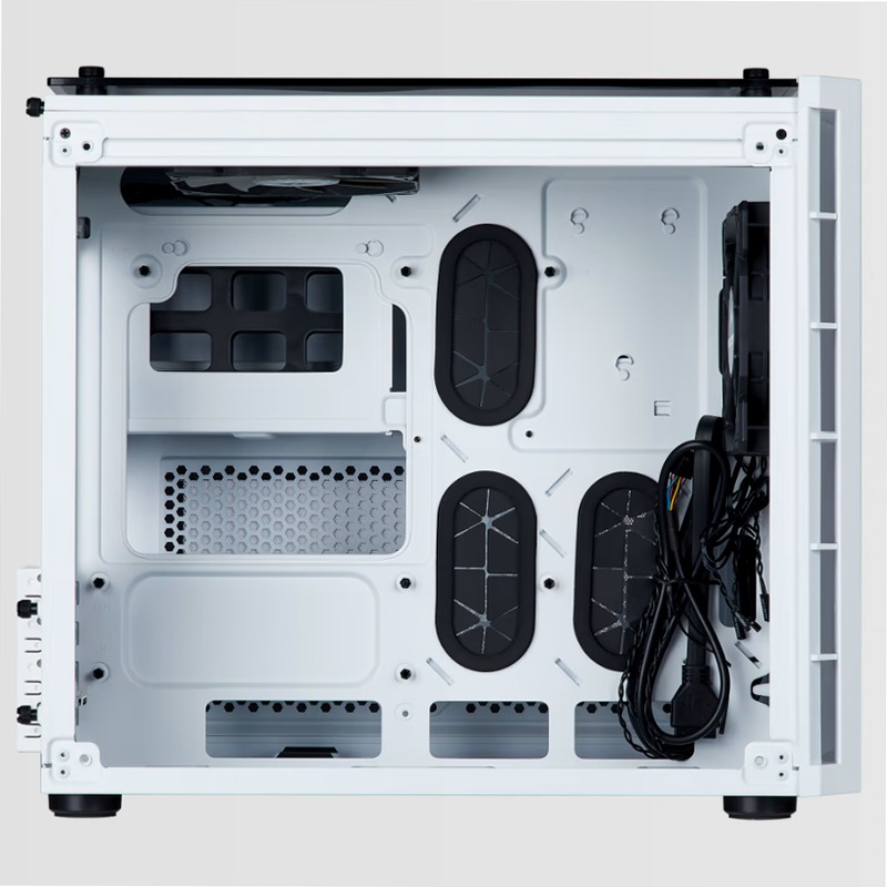 Case Micro ATX Crystal Series 280X in vetro temprato - Bianco