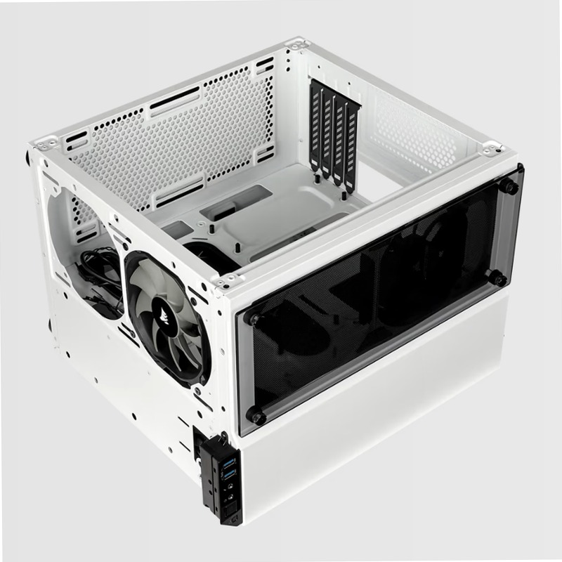 Case Micro ATX Crystal Series 280X in vetro temprato - Bianco