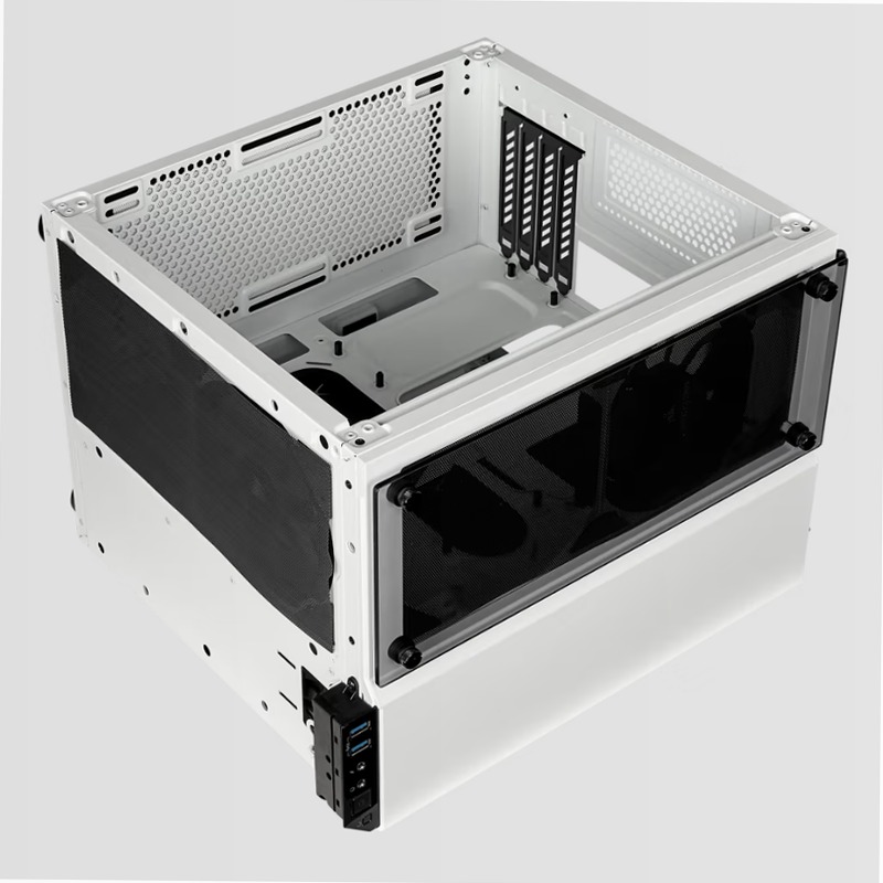Case Micro ATX Crystal Series 280X in vetro temprato - Bianco