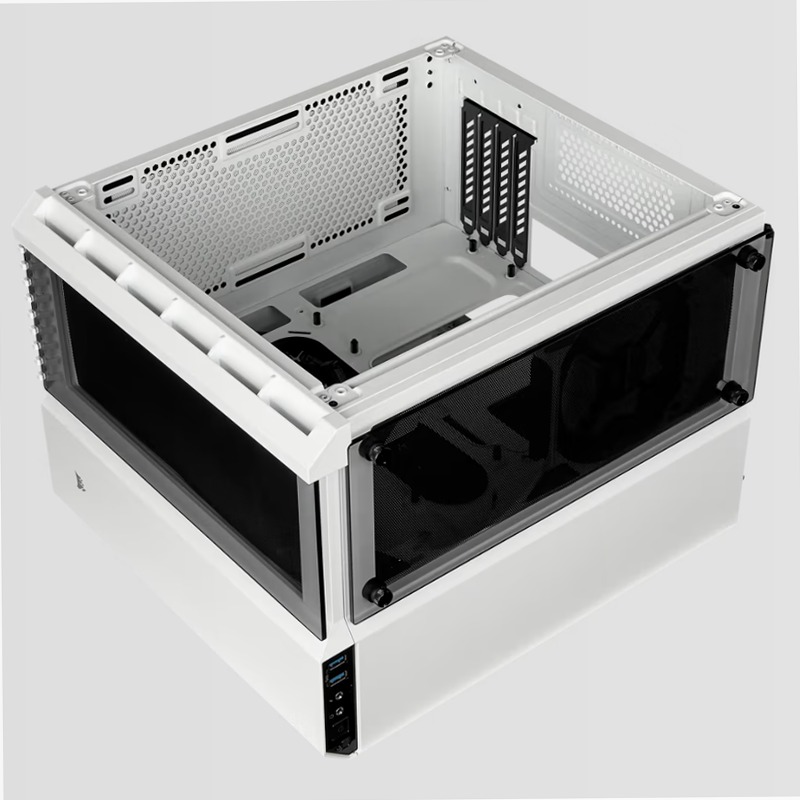 Case Micro ATX Crystal Series 280X in vetro temprato - Bianco