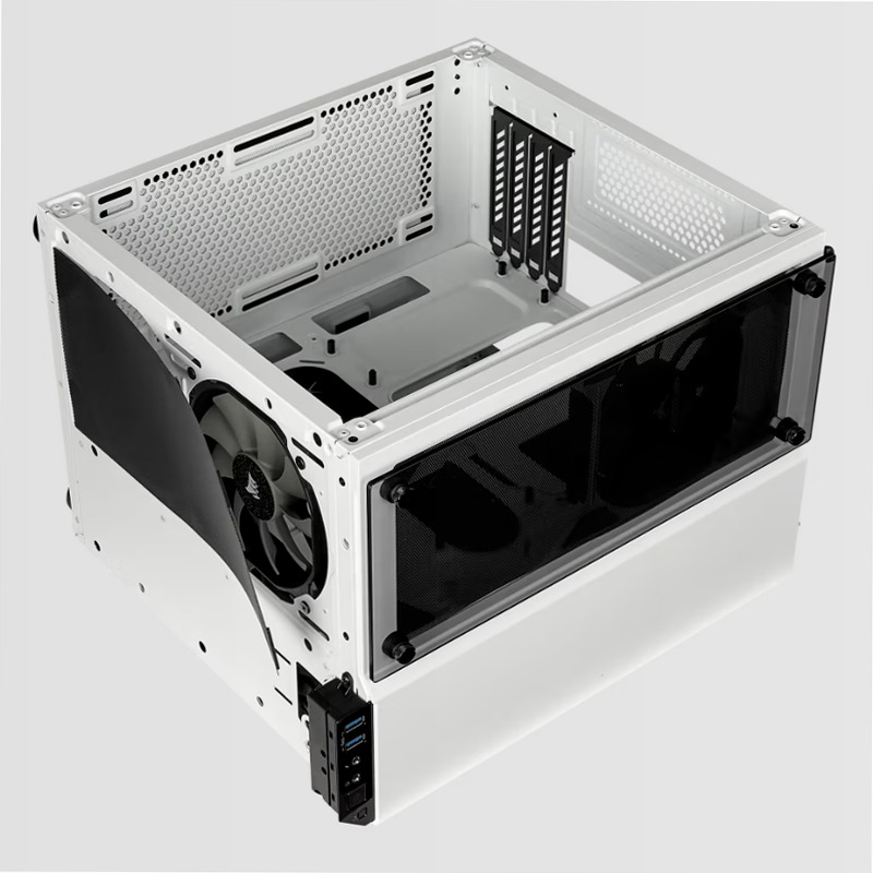 Case Micro ATX Crystal Series 280X in vetro temprato - Bianco
