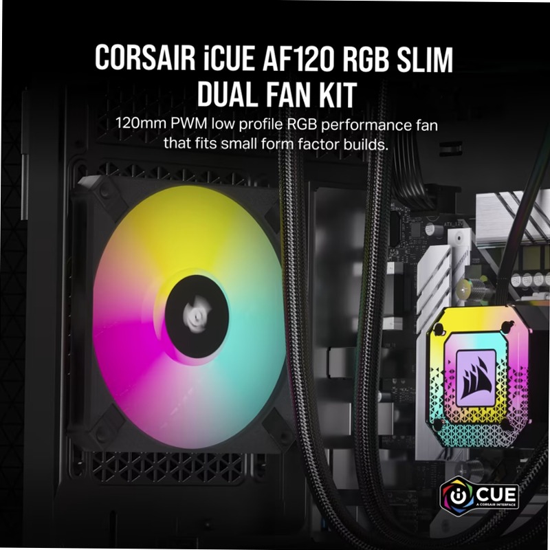 Ventola PWM iCUE AF120 RGB SLIM da 120 mm 120mm