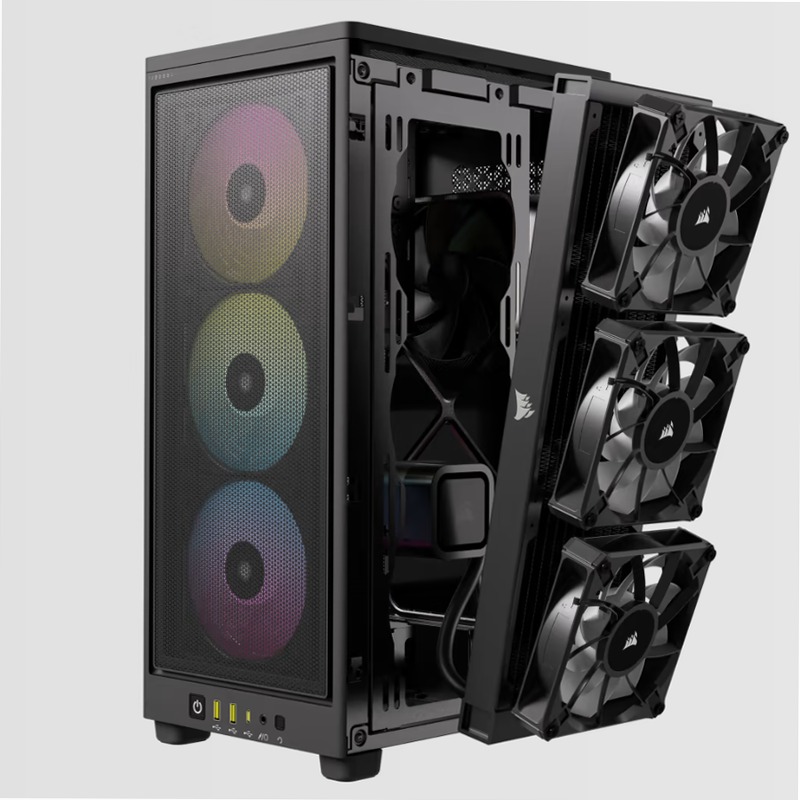 Case PC Mini-ITX 2000D RGB AIRFLOW - Nero Aria